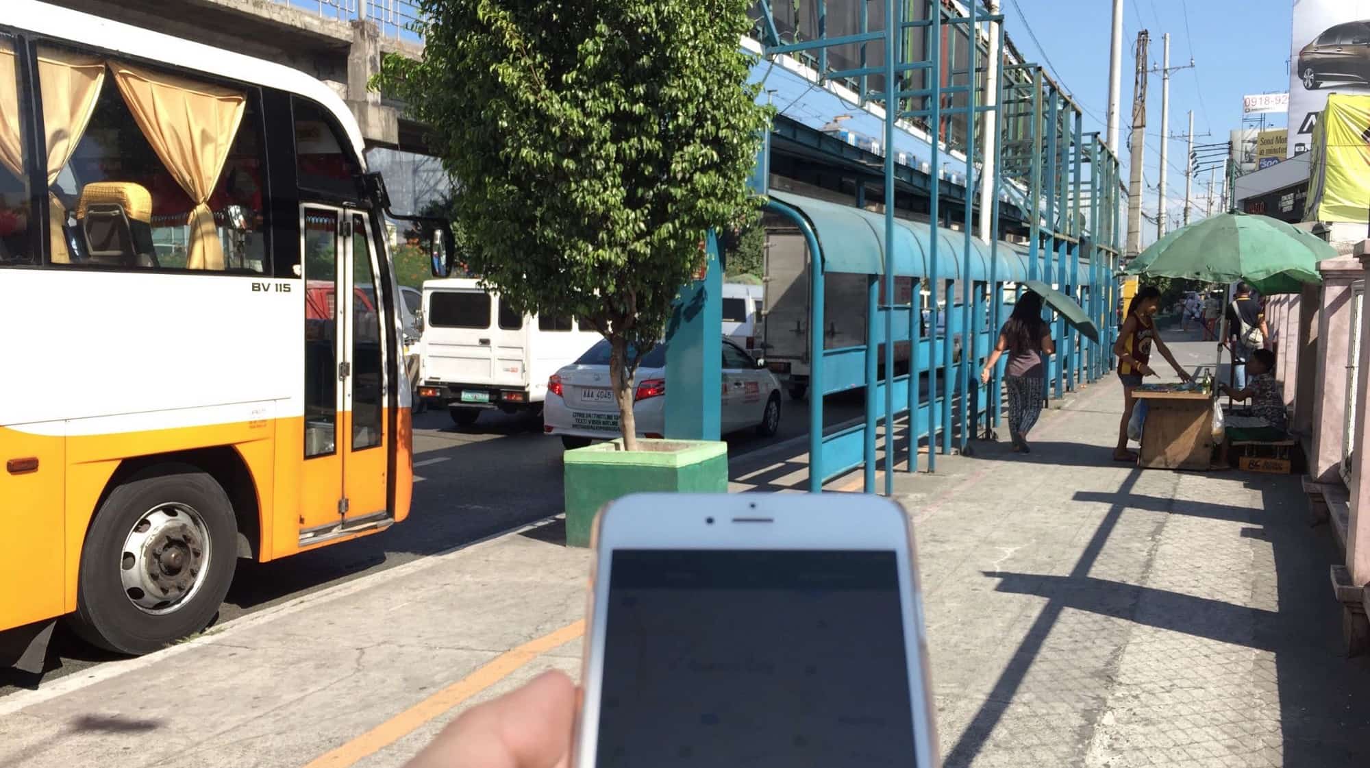 This is a bus stop along EDSA that’s pretty near our office.