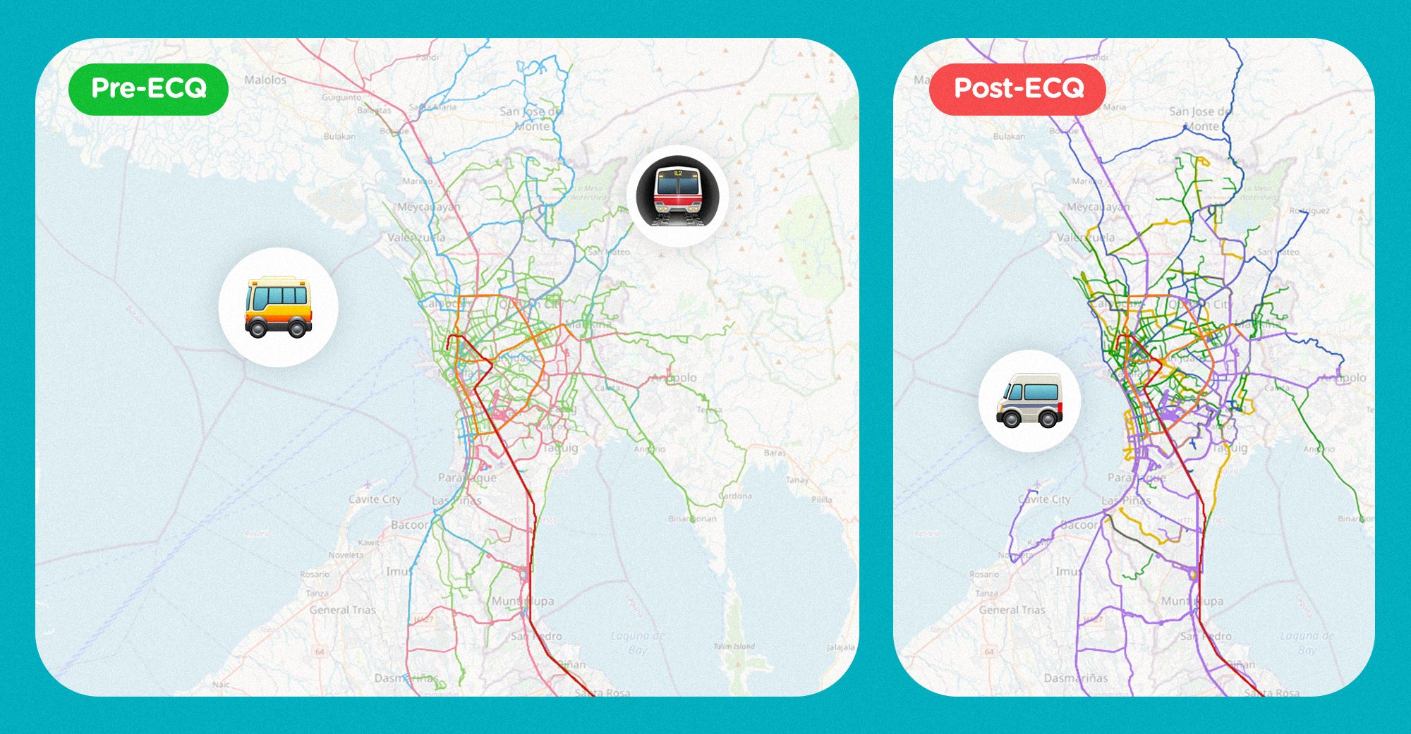 Rationalized Bus Transit Map Sakay.ph — 2020 In Review: Changes In The Mega Manila Transit Network