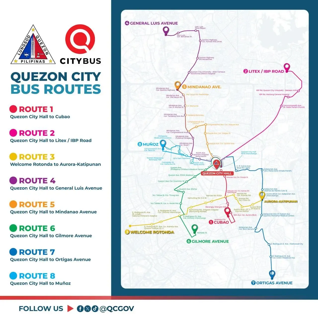 QCity Bus Libreng Sakay Guide: routes, stops and schedule