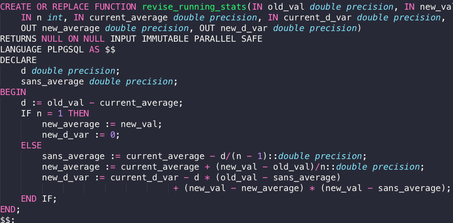 Updating Averages and Variances Incrementally
